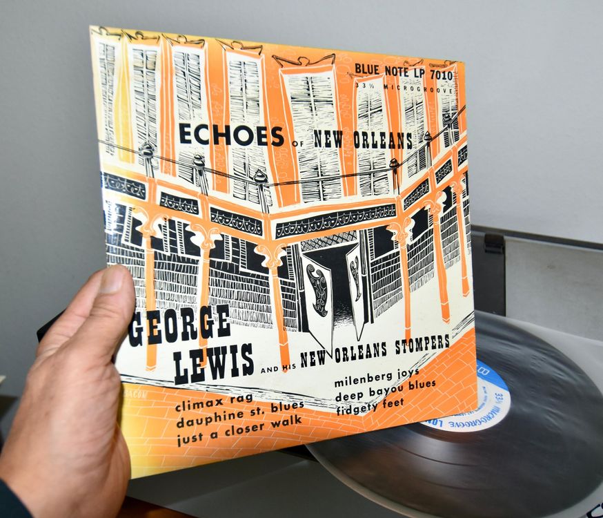 10 inch] GEORGE LEWIS / ECHOES OF NEW ORLEANS (BLUE NOTE 7010) - レコード