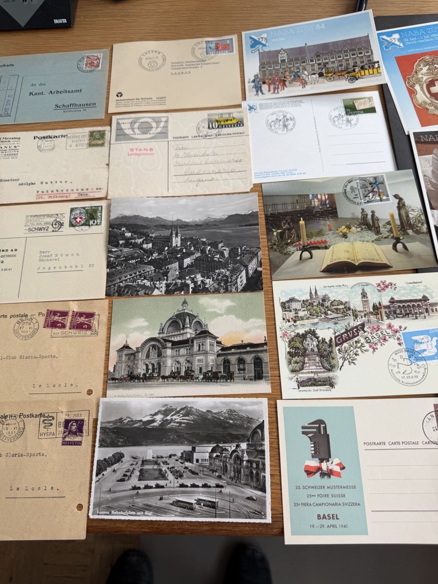 Cartoline postali: 110 AK/PK und Maximumkarten Schweiz ab Alt – Usato da Murgenthal venduto da Tina_4055 8