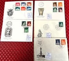 Baudenkmäler Serie 1964-1968 ET Briefe + 4er Blöcke Briefe