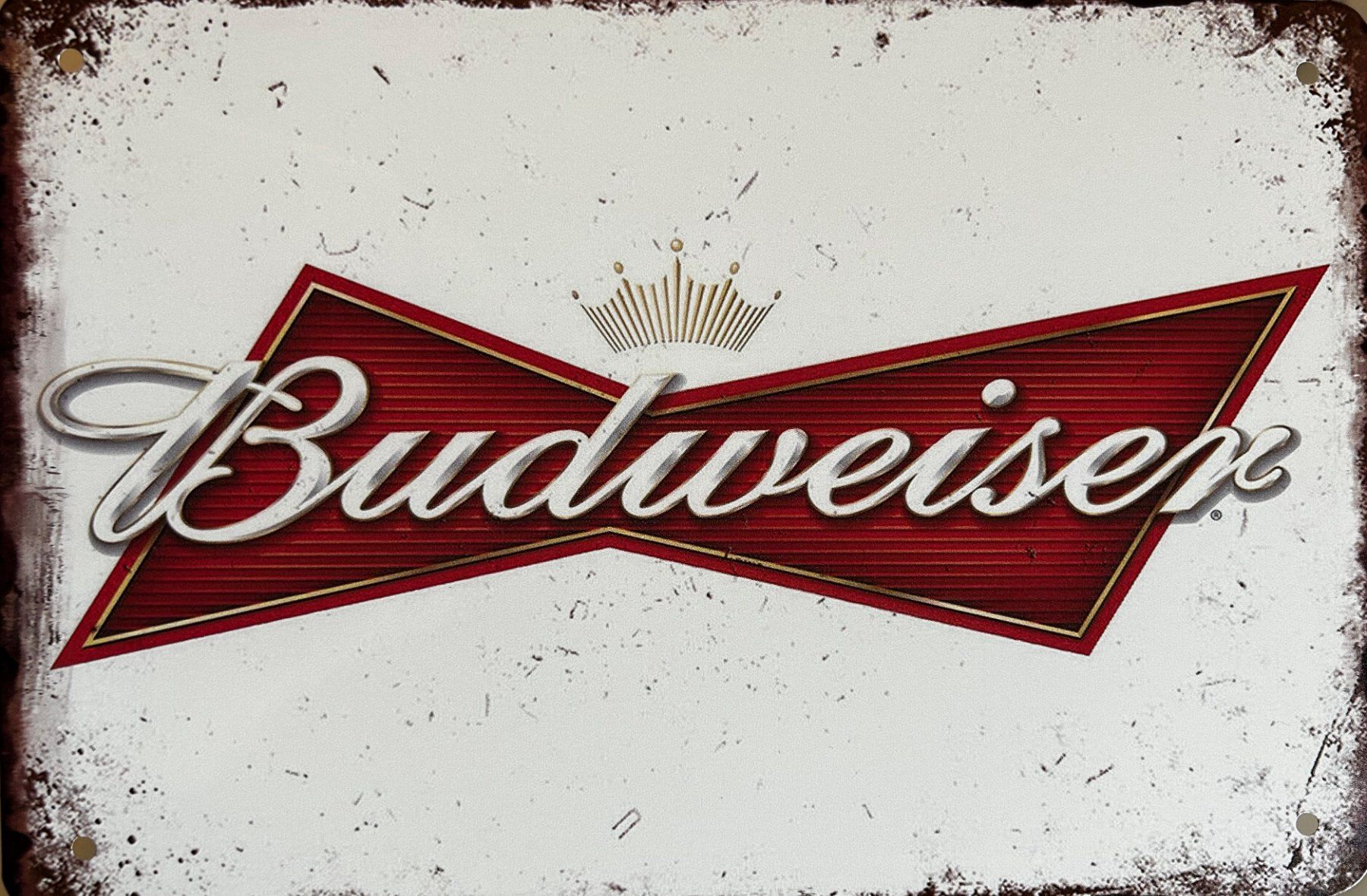 Insegne: Budweiser Blechschild Bier Anheuser Busch Budvar Light Beer – Nuovo e nell'imballaggio originale da Dättlikon venduto da easythings