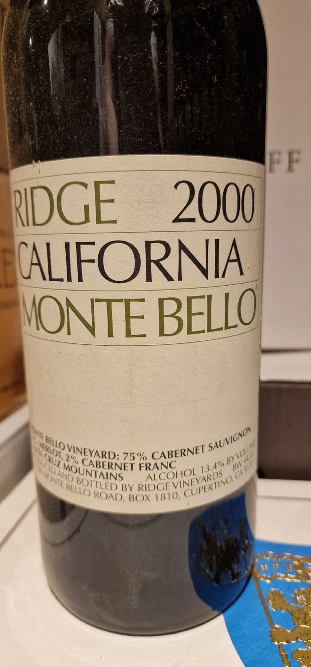 Vino: Magnum Ridge Montebello Jg. 2000 – Nuovo (secondo la descrizione) da Unterstammheim venduto da BurgundyPassion 2