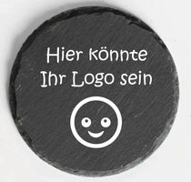 Schieferplatte personalisiert ca. 10cm rund/eckig