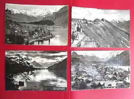 4 alte AK: Brienz - Brienzer rothorn - gel. 1944