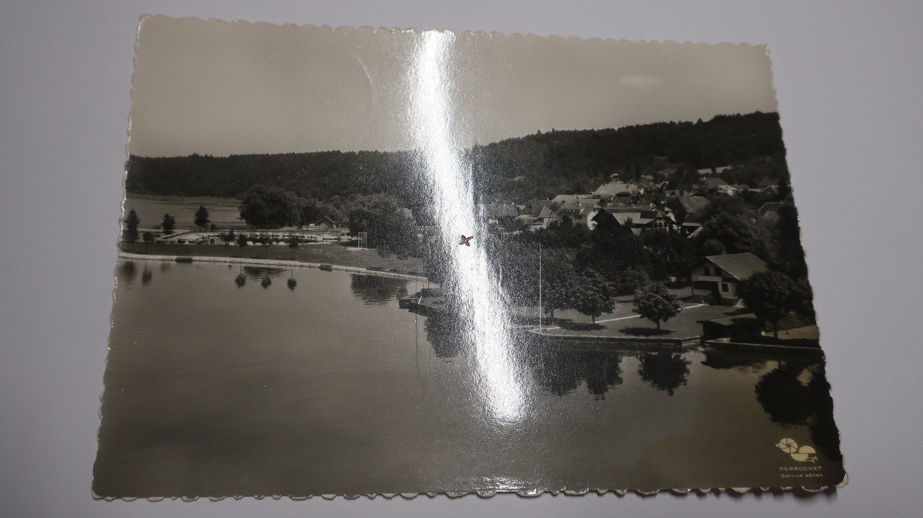 Cartoline postali: Mit dem Flugzeug über Lüscherz. 1963 – Usato da Cormoret venduto da Pascalll2001 1
