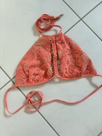 Bikini Oberteil Koralle-Gold von Lulifama