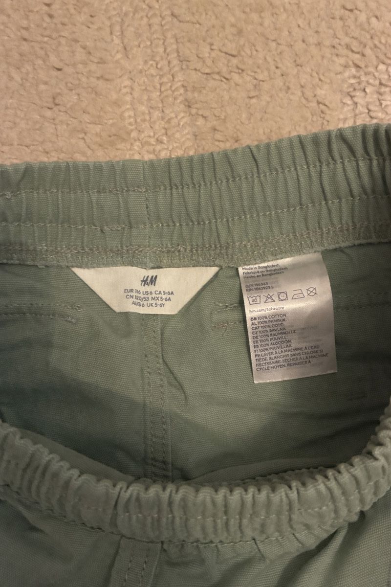 H&M Pantaloni: SHORT CARGO ENFANT H&M VERT – Nuovo (secondo la descrizione) da Lausanne venduto da mar_6snp 3