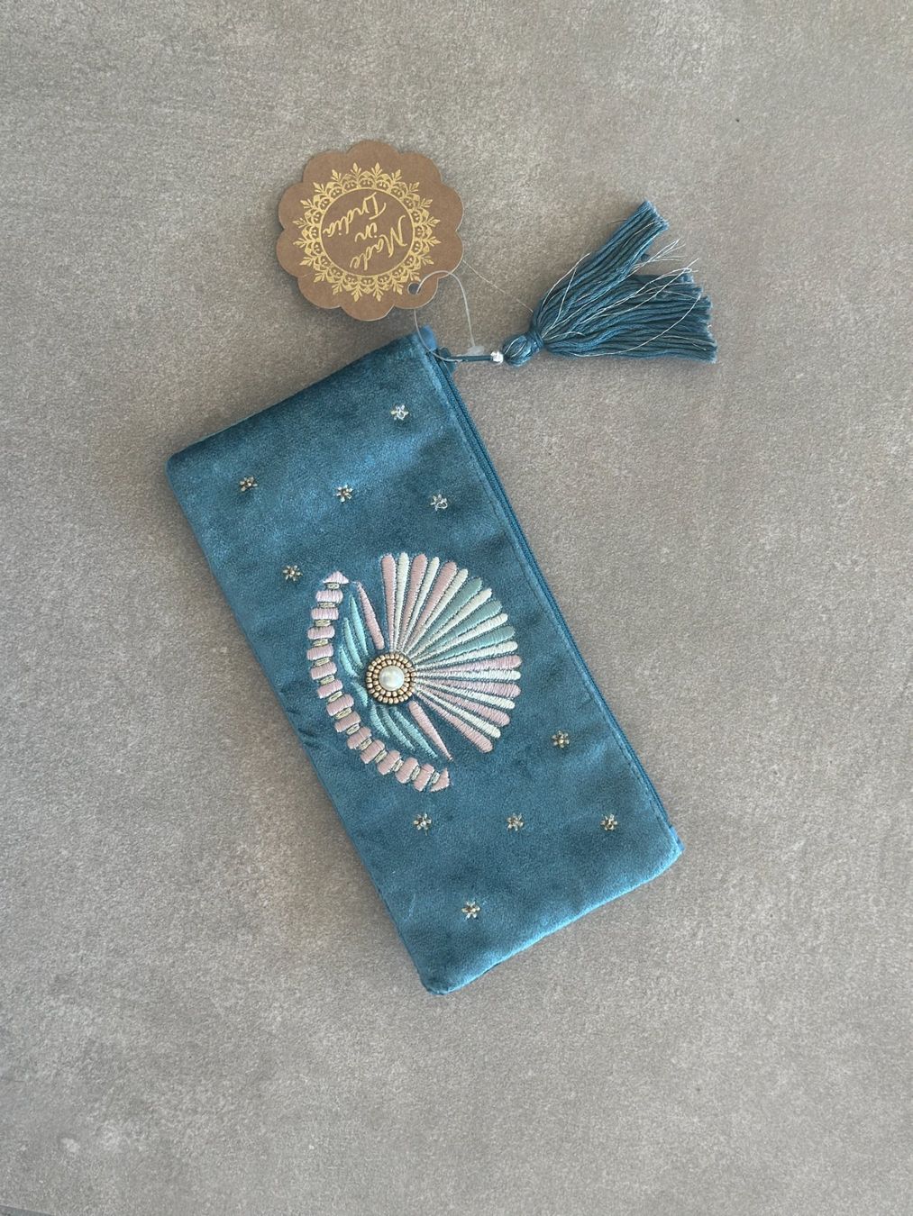 Portafogli: New pouch from India – Nuovo e nell'imballaggio originale da Lugano venduto da _tuttifrutti_