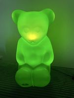 Lumibär lampe grün sitzendes modell