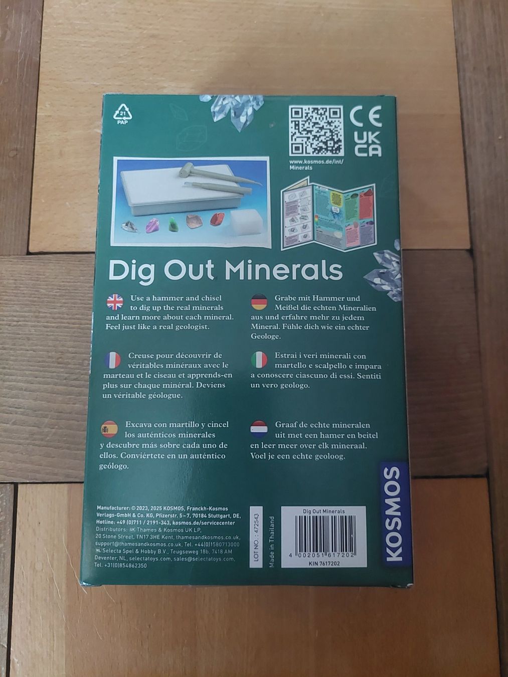 Kosmos Giochi: Kosmos Mineralien Experimentierkasten – Nuovo e nell'imballaggio originale da Beckenried venduto da Havacola 3