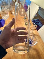 Elegante Blumenvase, Glasvase, Dekovase, neuwertig 25cm