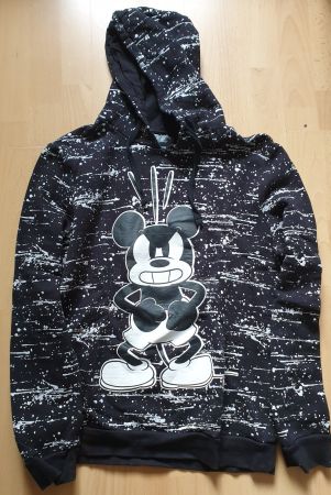 Disney Hoodie Gr. M Mickey Mouse schwarz/weiss Print