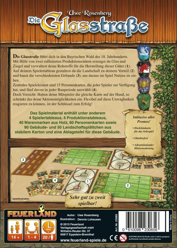 Giochi: Spiel Die Glasstraße – Nuovo e nell'imballaggio originale da Uster venduto da Ludit 2