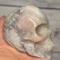 Pink Amethyst Schädel 369g