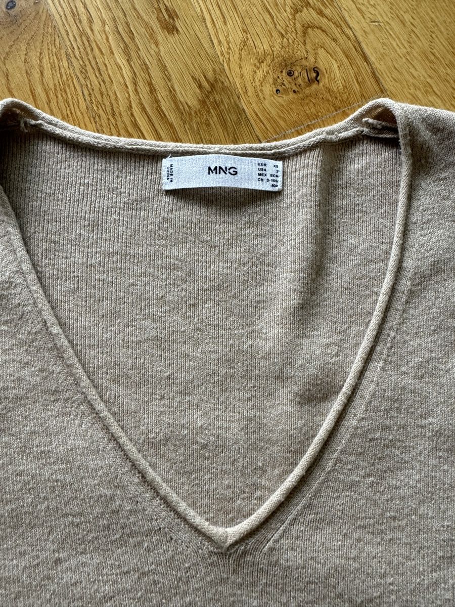 Mango Kleider: Warmes Mango Strickkleid Gr. XS beige kuschelig – Neu (gemäss Beschreibung) aus Davos Wolfgang von glo_6dm2 1