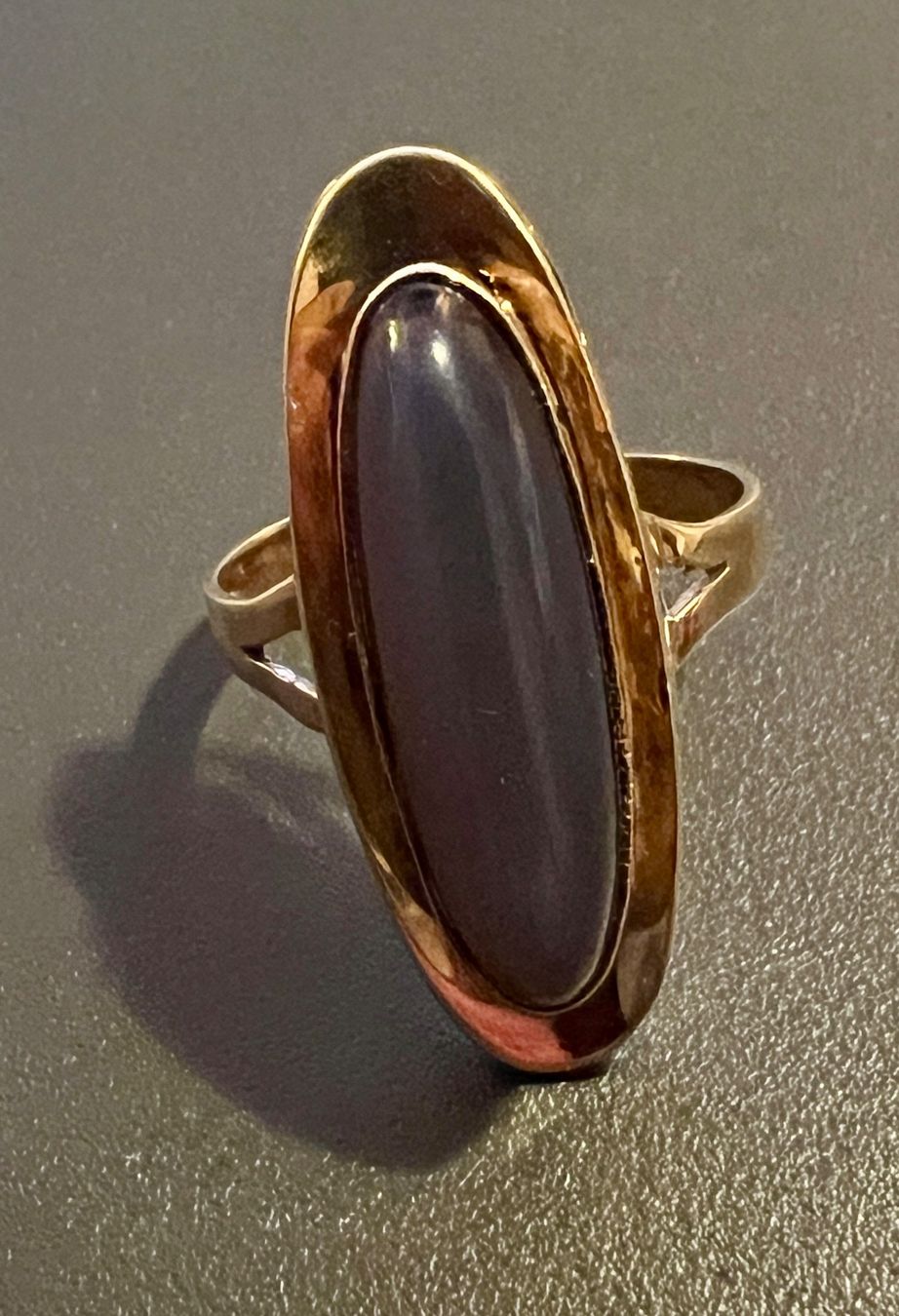 Anelli: Gold-Ring 14K Cabochon – Usato da Chur venduto da Penting1935 3