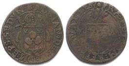 Wallis SITTEN Batzen 1644 ADRIAN III. v. RIEDMATTEN Billon