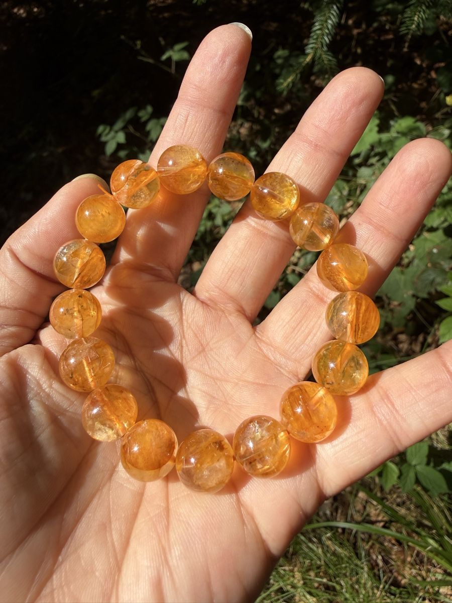Bracciali & Braccialetti: Edelstein Gelb Golden Healer, Elastisches Perlenarmband, – Nuovo (secondo la descrizione) da Jegenstorf venduto da SteinGlanz 2