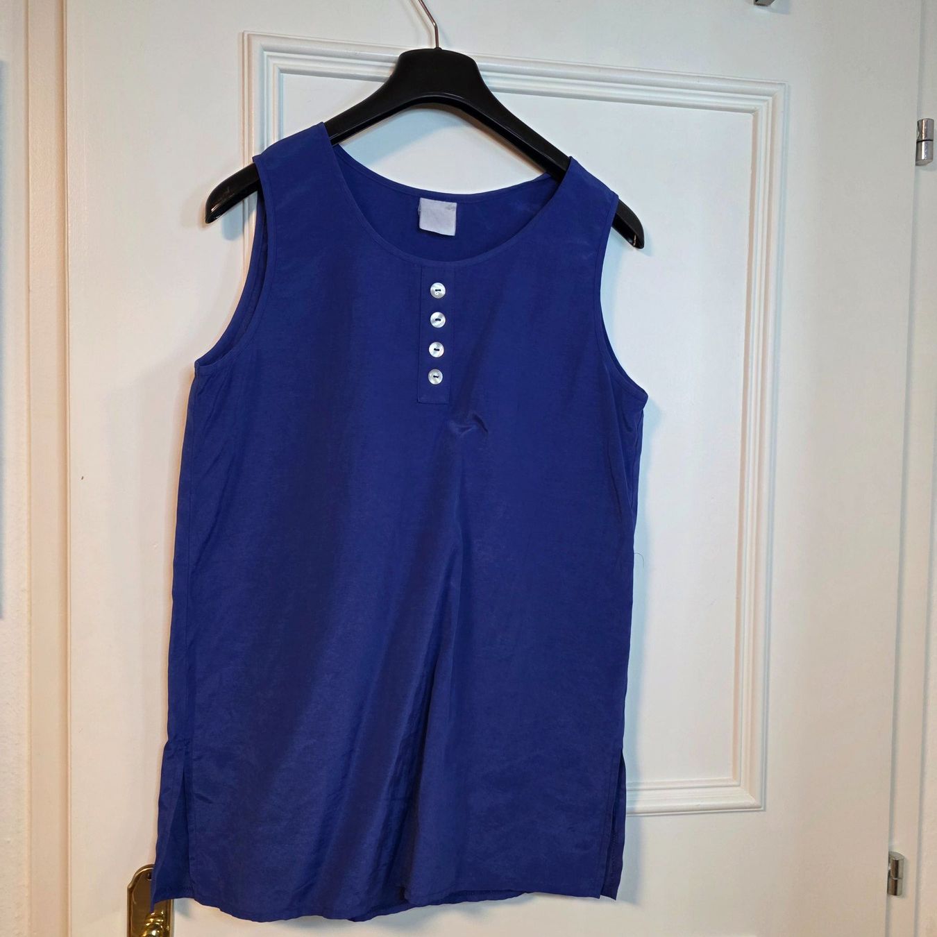 Camicette: Vintage Sommerbluse Blau Gr. M – Usato da Wald ZH venduto da CapLux 8