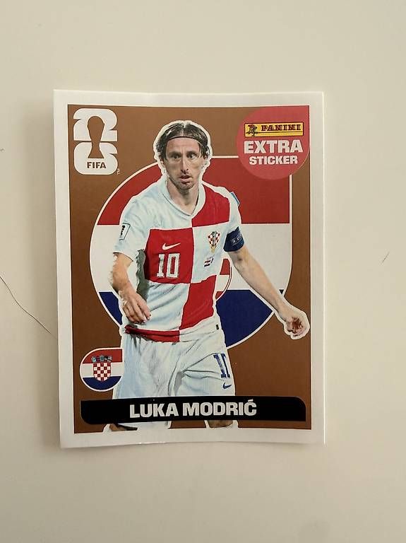 Panini Carte collezionabili: WM 2026: Panini EXTRA STICKER Bronze/Gold Luka Modric – Nuovo (secondo la descrizione) da Hildisrieden venduto da Frentz