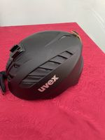 Kinder Uvex Skihelm schwarz mit Kamera Halterung 53-58