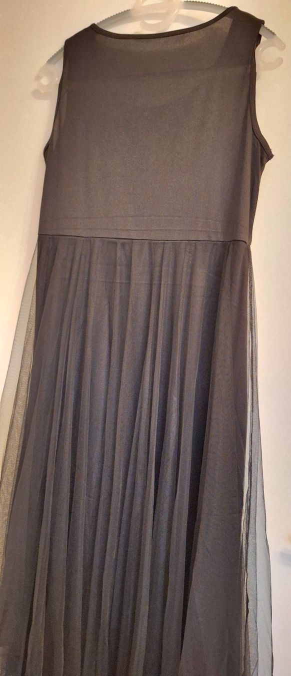 Kleider: Tüllkleid Mesh/Plissee Schwarz Onesize – Gebraucht aus Matten b. Interl von iae_cwc7 1