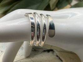 Wickelring aus Sterlingsilber, Gr. 55.5