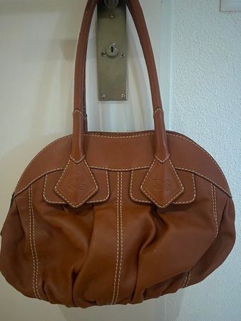 Lancel Daligramme Paris Ledertasche, Cognac Braun