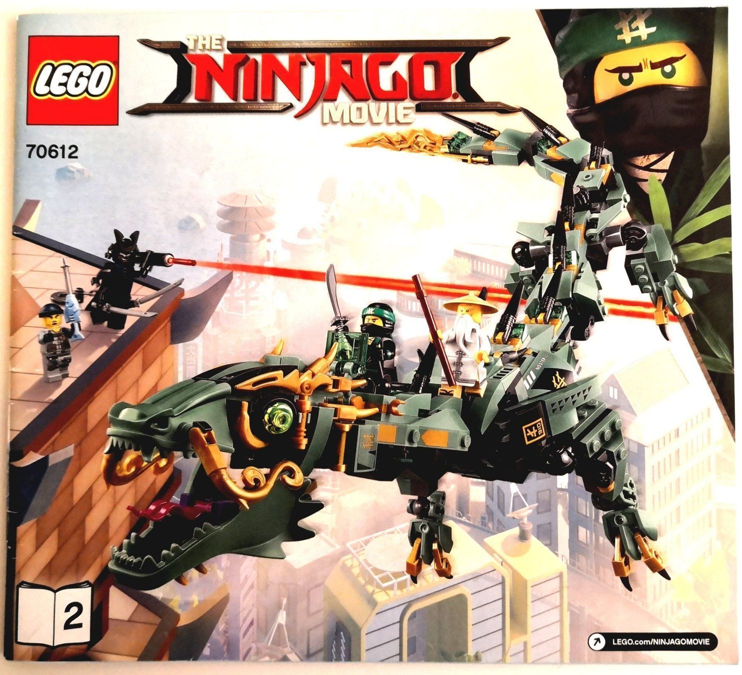 Lego Giocattoli: LEGO 70612 - Green Ninja Dragon, Heft 2 – Usato da Brunnen venduto da Wika-Shop