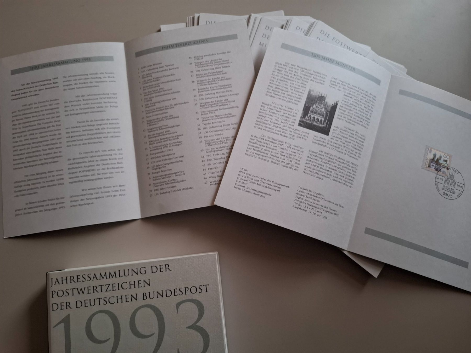 Alle Briefmarken: BRD 1993 Jahressammlung mit Ersttagsstempel – Gebraucht aus Chabrey von fluvius 2