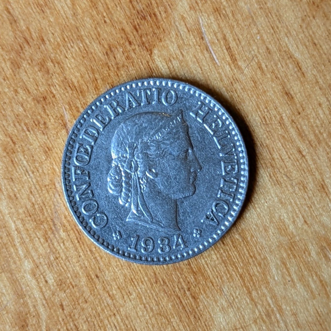 Alle Münzen: 10 centimes 1934 – Gebraucht aus Orsieres von IndianaJones50a
