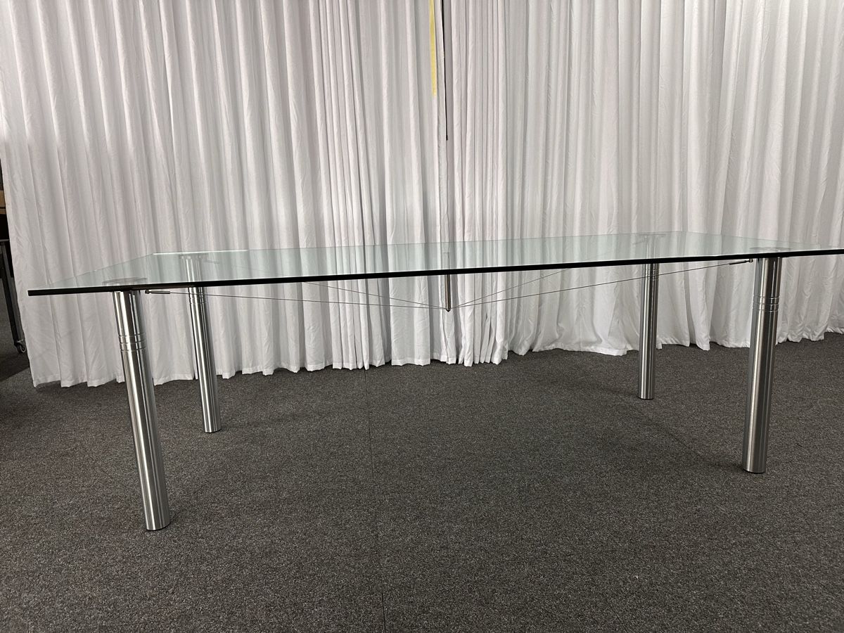 Team7 Tavoli: Hutter Designer Glastisch Chromstahl modern pflegeleich – Usato da Luzern venduto da Emelie77 3