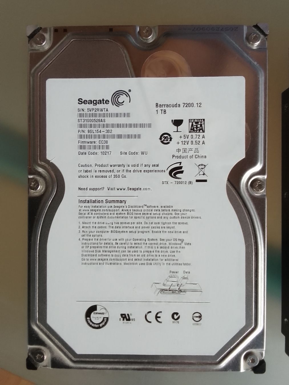 Seagate Dischi rigidi: 2 Stück Seagate Barracuda HD je 1 TB SATA – Usato da Ebmatingen venduto da swiss.canadian 2