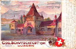 3x Schützenfest LUZERN 1901 - plus weitere AK 1899