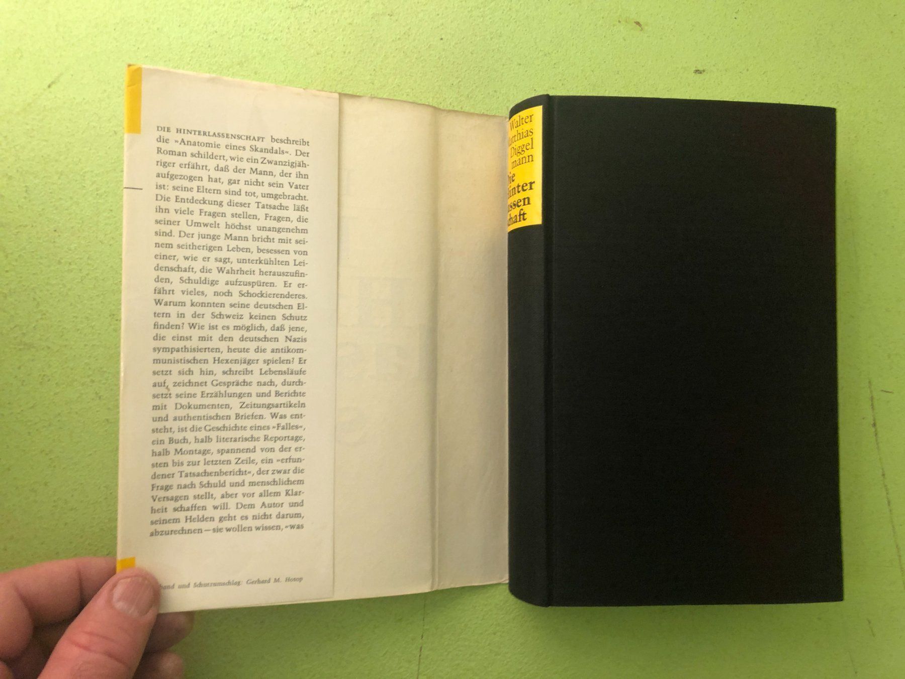 Libri: W. M. Diggelmann: Die Hinterlassenschaft – Usato da Zürich venduto da allp 1