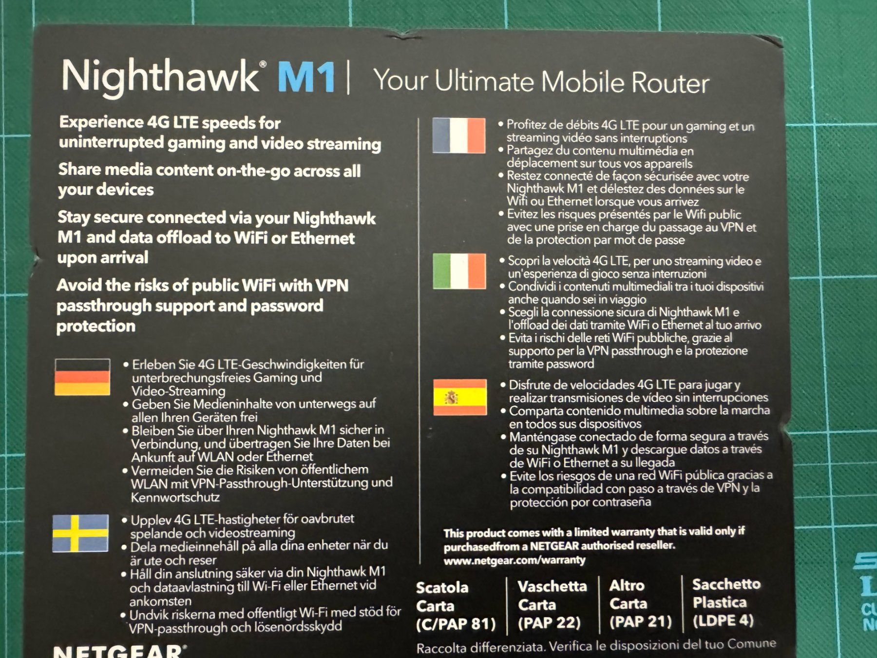 Modems & Routeurs: Nighthawk M1 Neu – Neuf avec emballage d'origine à Niederrohrdorf par ursgut-vinyl 1