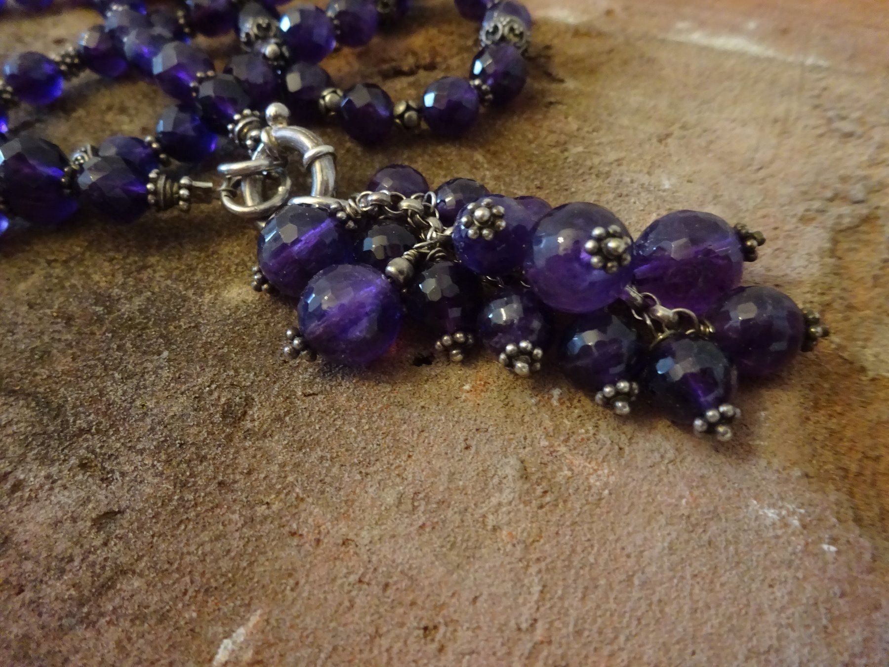 Catenine: Kette Amethyst Traube / 925 Silber – Usato da Esslingen venduto da FetteSchnecke 5
