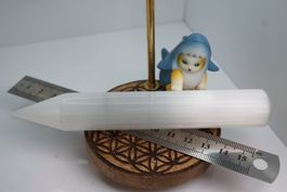 Selenit Massage Stift   15cm x2,5cm Rausverkauf