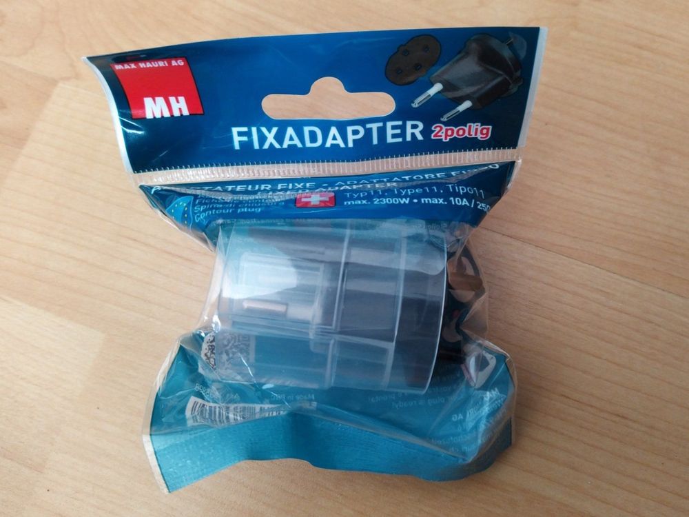 Fixadapter Schuko-Schweiz | Kaufen auf Ricardo