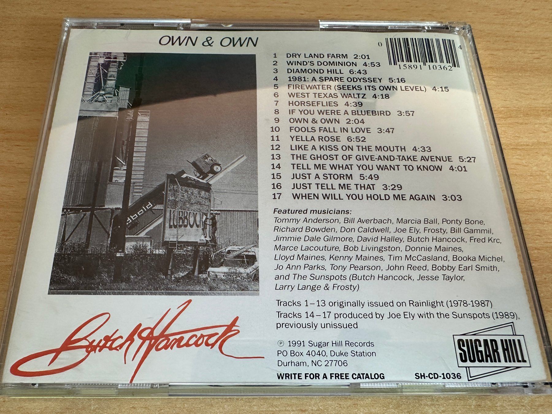 CD: Butch Hancock – Own & Own – Usato da Rikon im Tösstal venduto da Alpenmutz 1