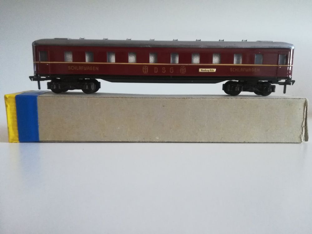 Lot De 4 Wagons HO Fleischmann Anciens – Avec Boîtes – Métal Et Plastique