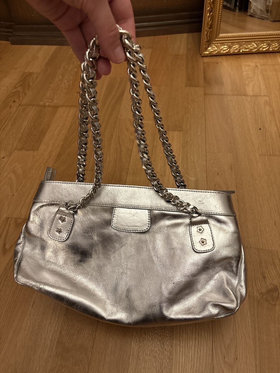 Taschen für Damen: Madeline Silver Tasche Leder – Gebraucht aus Bern von LoveVintageY2K 1