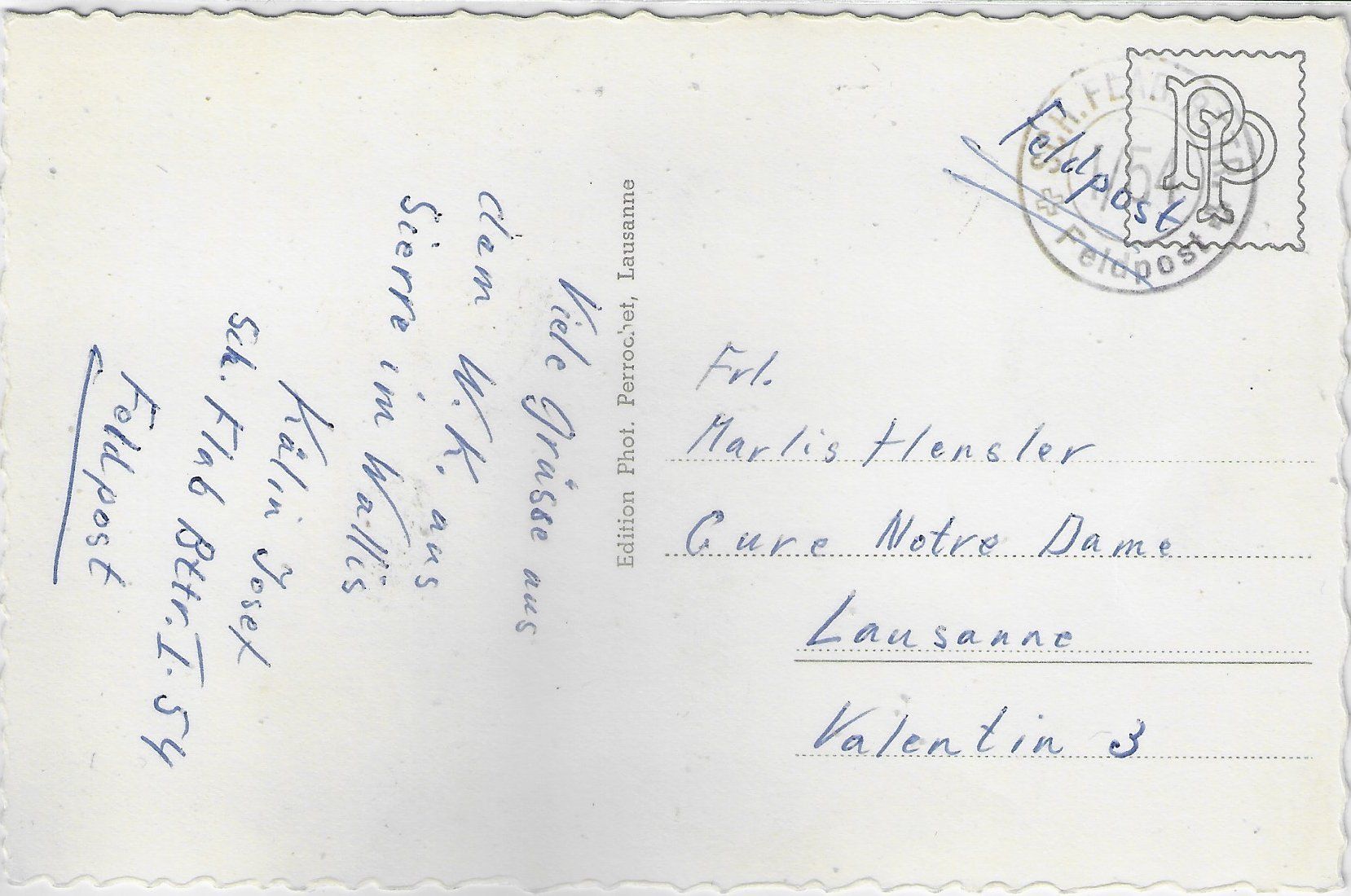 Cartoline postali: Sierre - Vue generale – Usato da Ettingen venduto da Kartenplanet 1