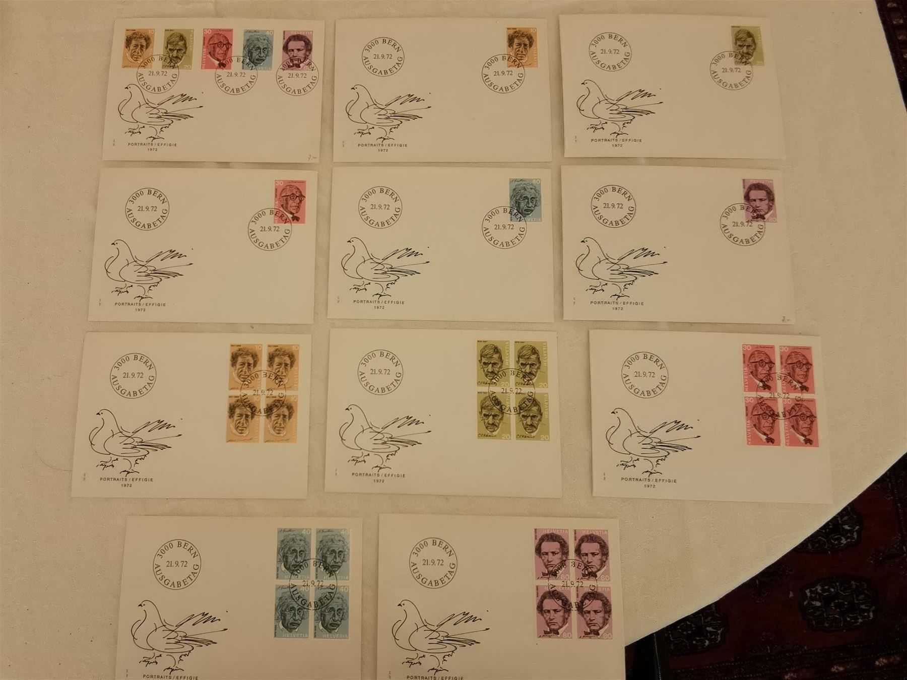 Tutti i francobolli: Briefe, Portraits 1972 – Usato da Olten venduto da smiples