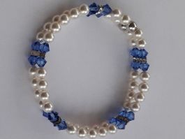 Armband Swarovski für ca18,5 Handgelenk flexibel mit Zugband