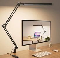 LED Schreibtischlampe Klemme dimmbar 3 Farbmodi Augenpflege