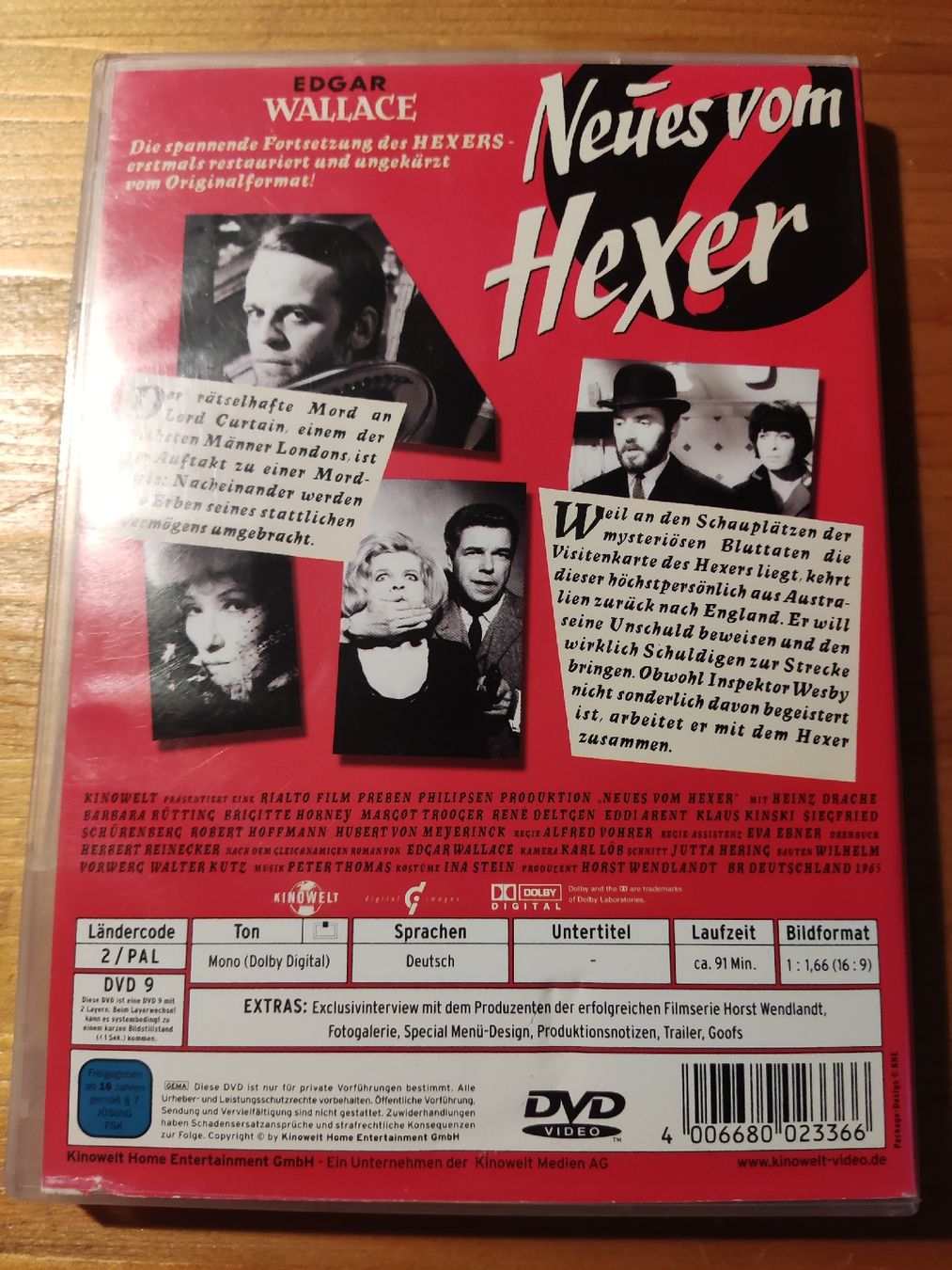 Alle DVDs: Edgar Wallace - Neues vom Hexer (DVD) – Gebraucht aus Oberembrach von giu_7ksd 1