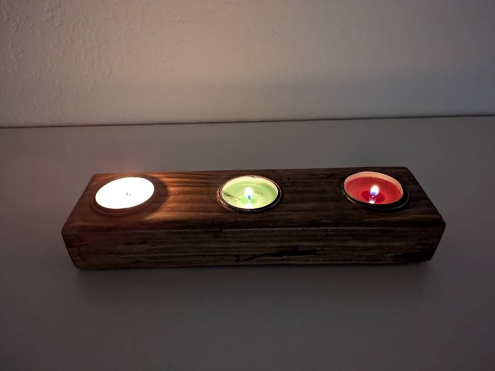Kerzenständer: Kerzenhalter aus Holz – Gebraucht aus St. Gallen von Carlosjmlp 3
