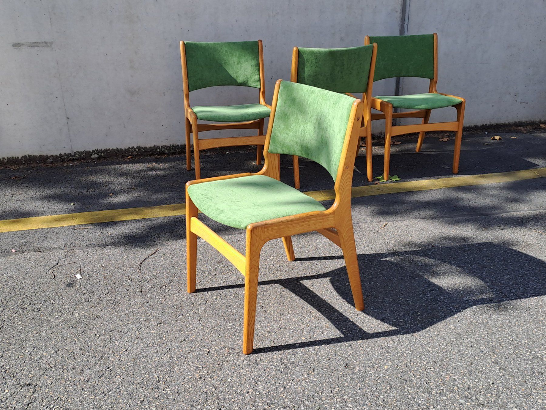 Stühle: 4 chaises danoises vintage design E. Buch 1960 – Gebraucht aus Le Grand-Saconnex von danmarin 6