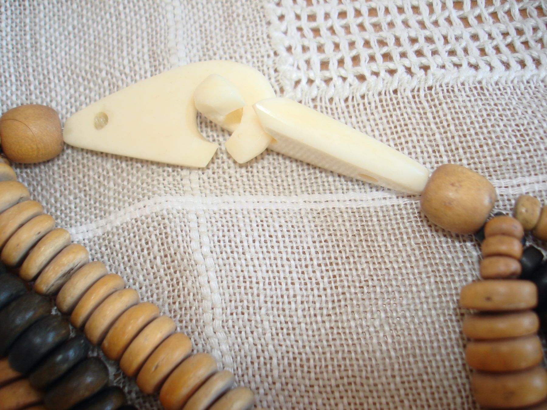 Catenine: MODESCHMUCK HALSKETTEN mit Naturmaterialien/Statement! – Usato da Boswil venduto da LuziaB01 5