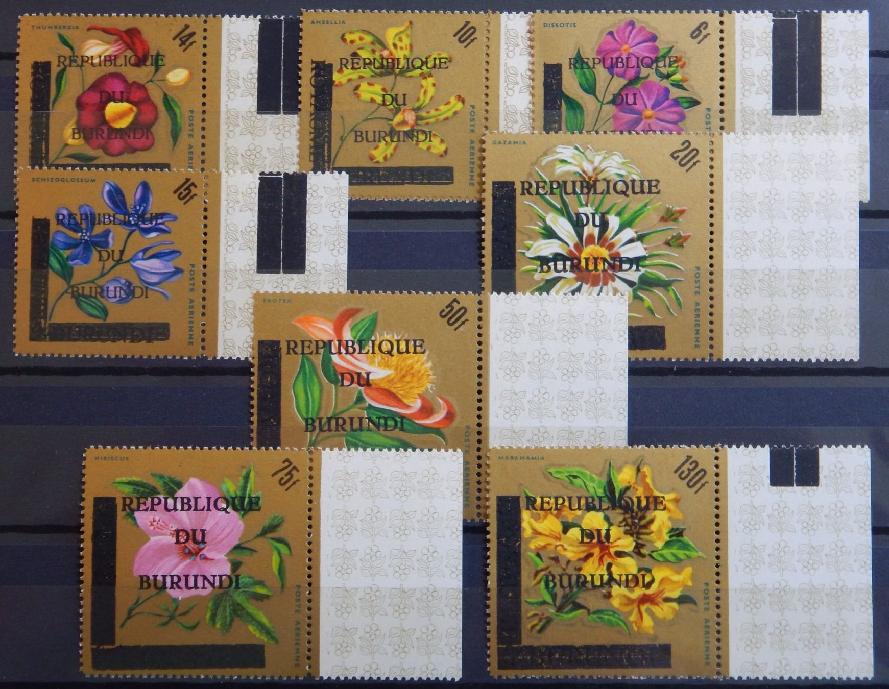 Tutti i francobolli: Burundi Kat. 306-614 ** 1967 Blumen – Usato da Zürich venduto da Muehlekauf